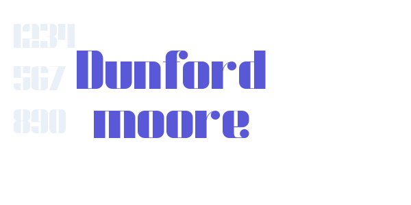 Dunford moore font free