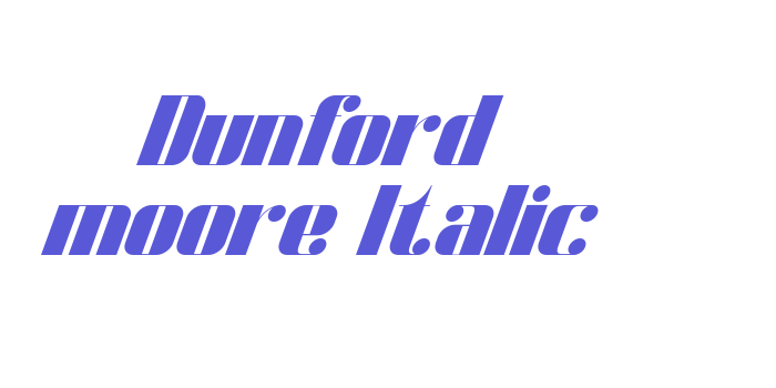 Dunford moore Italic Font Download