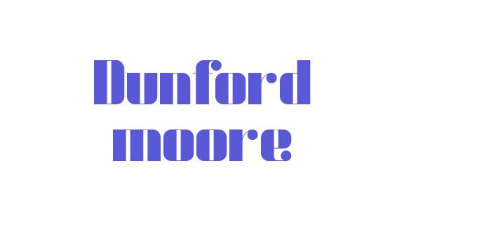 Dunford moore Font Download