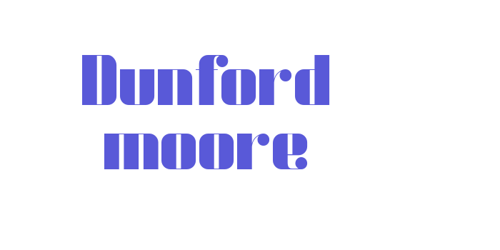 Dunford moore Font