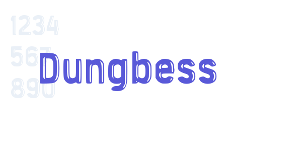 Dungbess font free