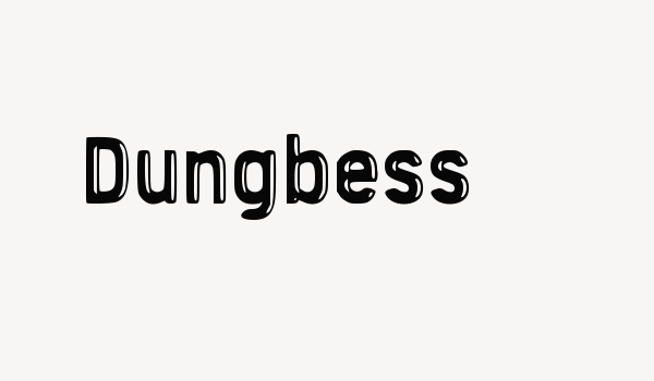 Dungbess Font