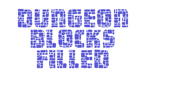 Dungeon Blocks Filled Font Download