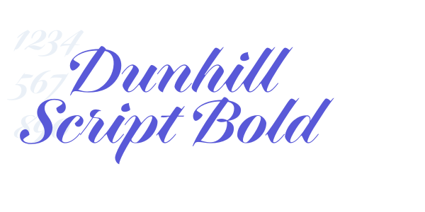 Dunhill Script Bold font free