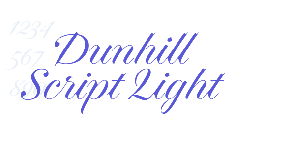 Dunhill Script Light font free