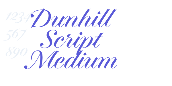 Dunhill Script Medium font free