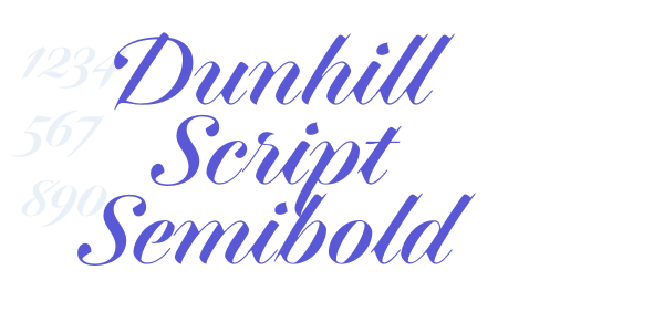 Dunhill Script Semibold font free