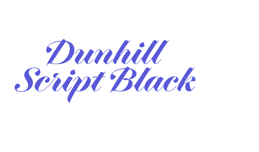 Dunhill Script Black Font Download