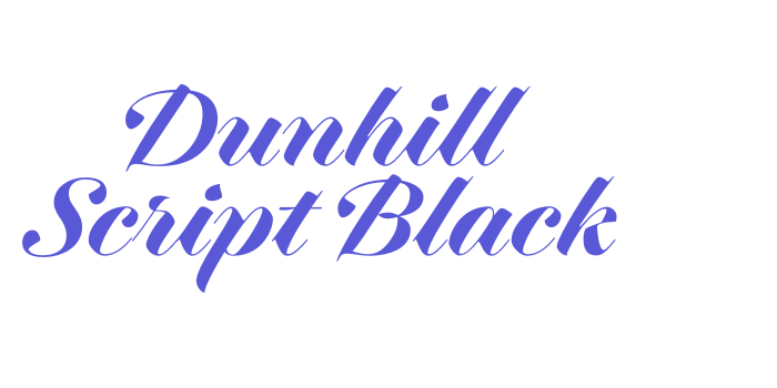 Dunhill Script Black Font Download