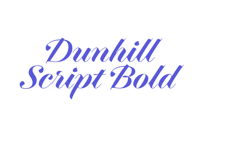 Dunhill Script Bold Font Download