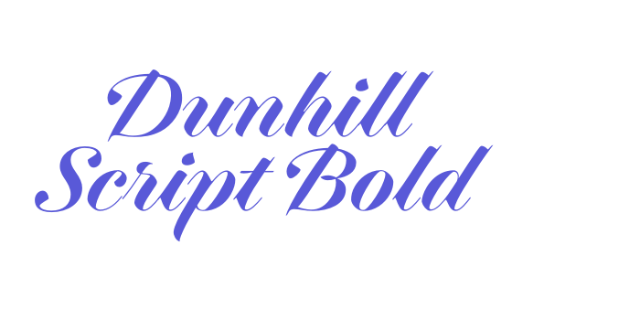 Dunhill Script Bold Font Download