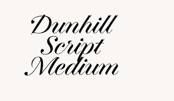 Dunhill Script Medium Font