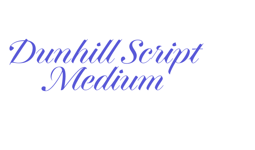 Dunhill Script Medium Font Download