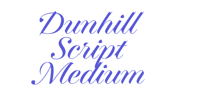 Dunhill Script Medium Font Download