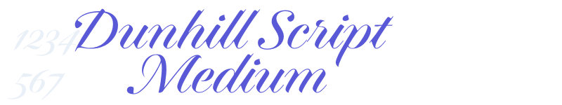Dunhill Script Medium-related font