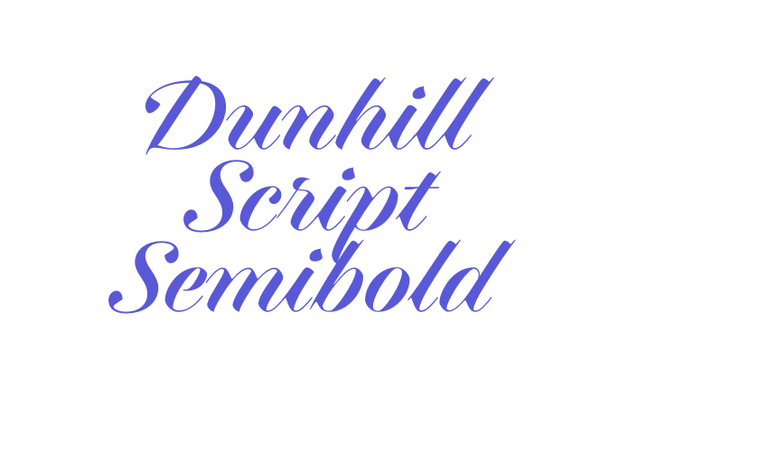 Dunhill Script Semibold Font Download