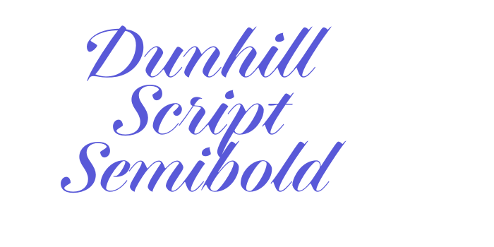 Dunhill Script Semibold Font Download