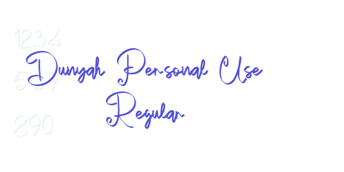 Dunyah Personal Use Regular-font-download