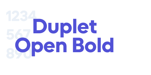 Duplet Open Bold