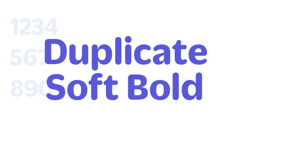 Duplicate Soft Bold font free