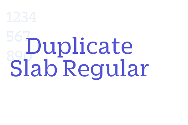 Duplicate Slab Regular