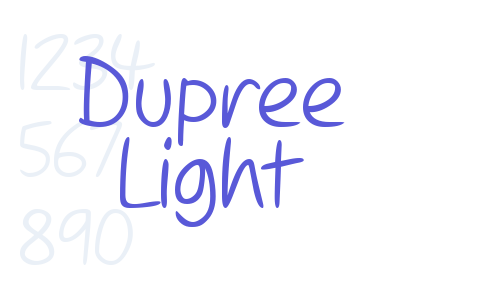 Dupree Light Font Download