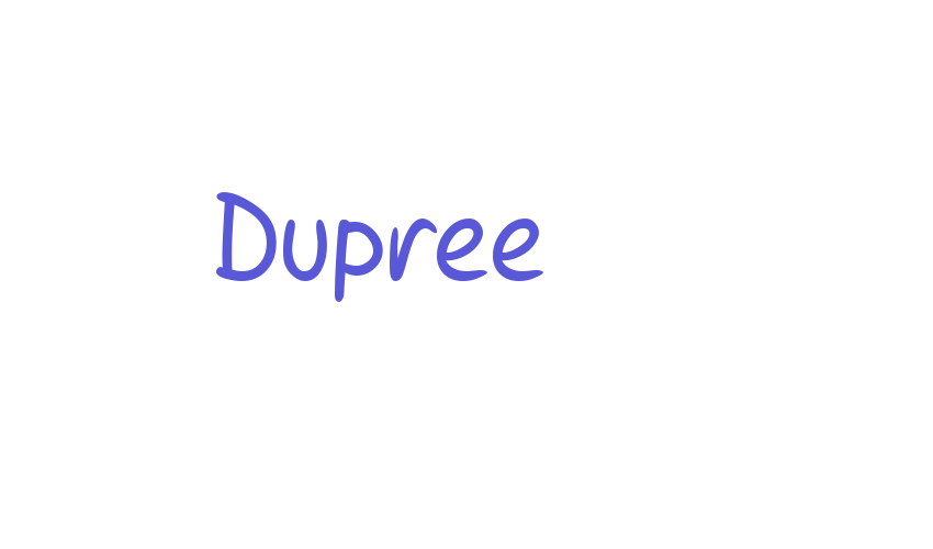 Dupree Font