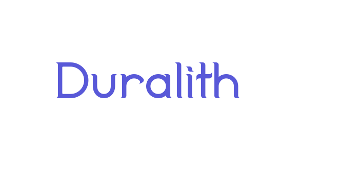 Duralith Font