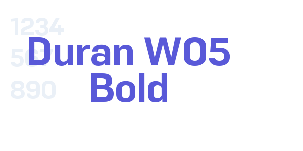 Duran W05 Bold font free