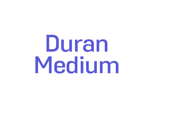 Duran Medium Font