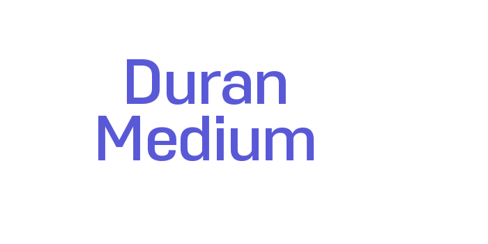 Download Duran Medium Font