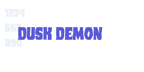 Dusk Demon font