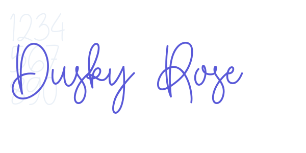 Dusky Rose font free