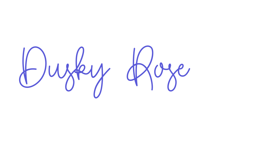 Dusky Rose Font