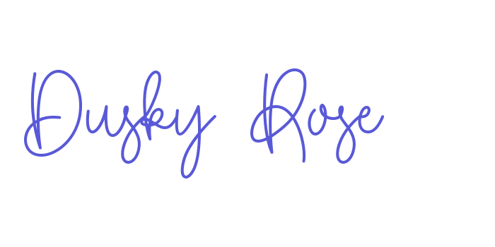 Dusky Rose Font Download