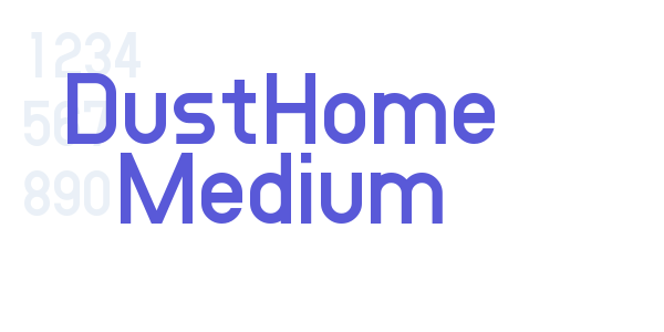 DustHome Medium font