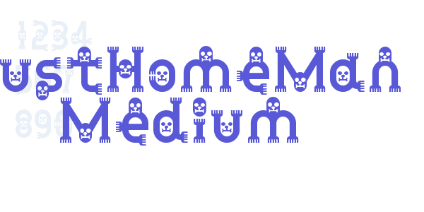 DustHomeMan Medium font