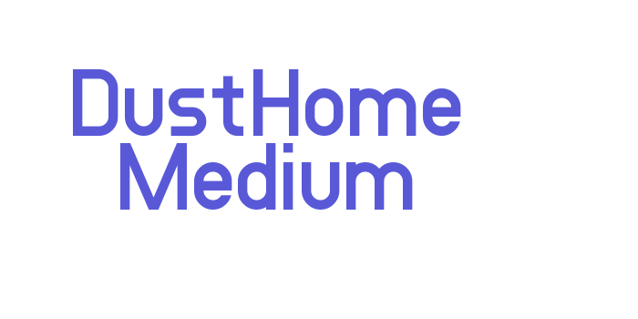 DustHome Medium Font Download