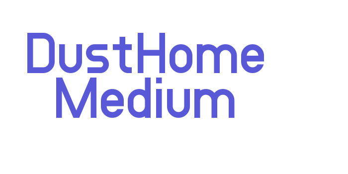 DustHome Medium Font