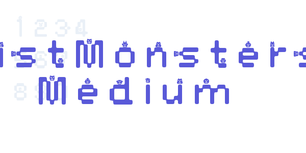 DustMonsters Medium font