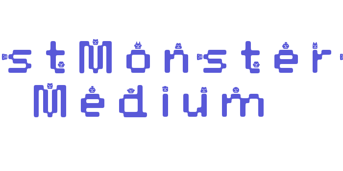 DustMonsters Medium Font