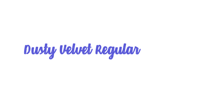 Dusty Velvet Regular Font Download