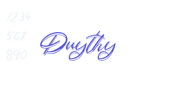 Duythy font free