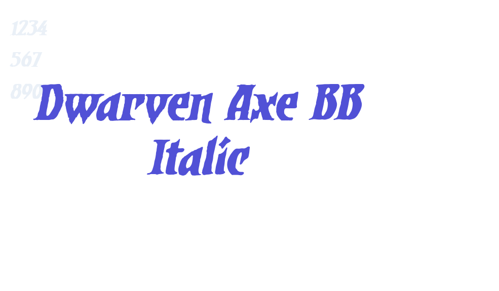 Dwarven Axe BB Italic-font-download