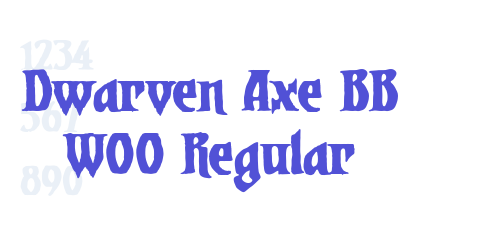 Dwarven Axe BB W00 Regular-font-download