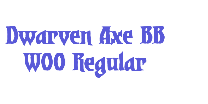 Dwarven Axe BB W00 Regular Font