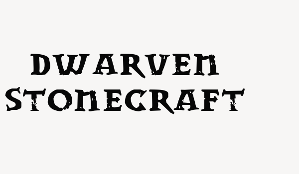 Dwarven Stonecraft Font