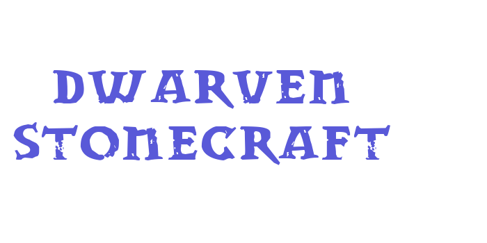 Dwarven Stonecraft Font Download