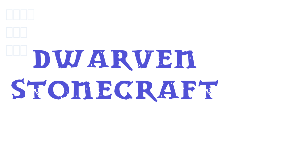 Dwarven Stonecraft-font-download