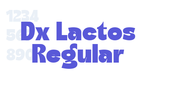 Dx Lactos Regular font free